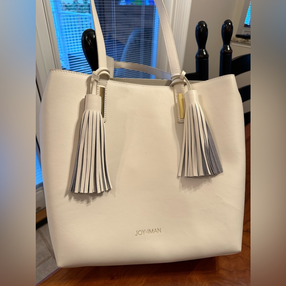 Joy & Iman White Handbag